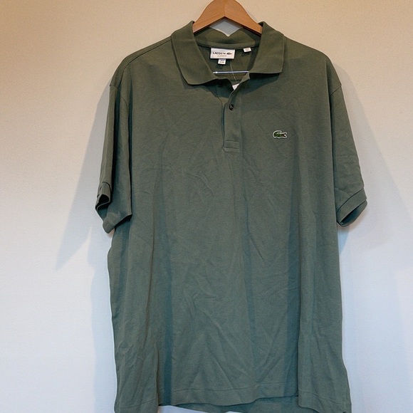 Lacoste Shirts Lacoste Mens Khaki Green Polo Shirt Poshmark